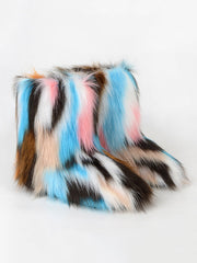 Contrast Color Keep Warm Boots
