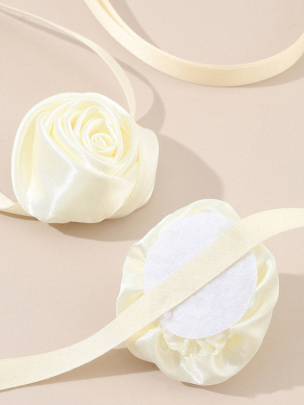 Solid Color Three-Dimensional Flower Necklaces Accessories Bracelet Accessories