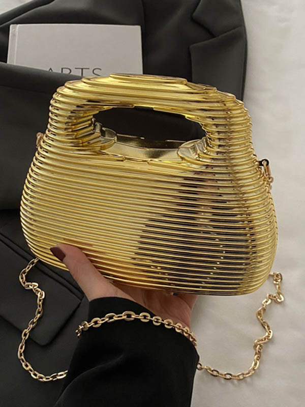 Geometric Shiny Zipper Handbags Crossbody Bags