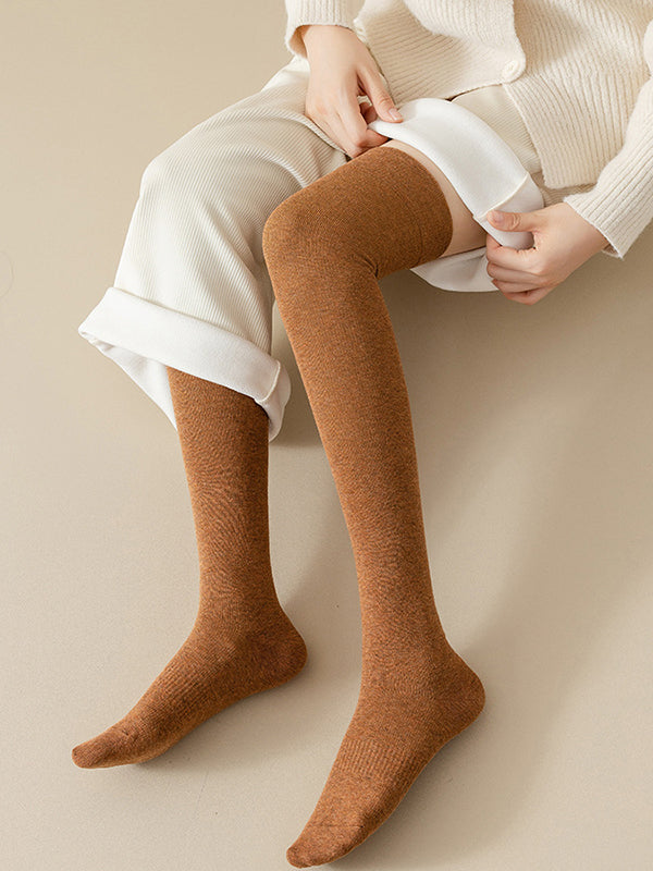 Casual Skinny Leg Skinny Solid Color Stockings Accessories