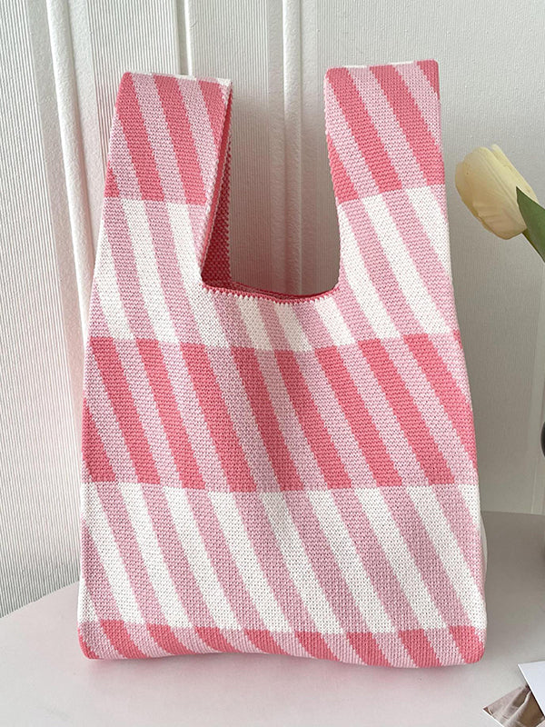 Striped Woven Handbag Bags Accessories