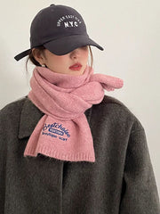 Keep Warm Knitted Letters Scarf