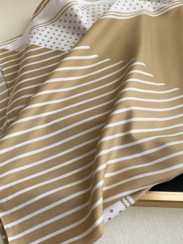 Polka-Dot Striped Vintage Shawl&Scarf