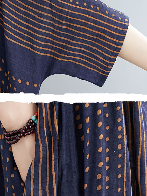 Original Stripe Round-Neck Dress