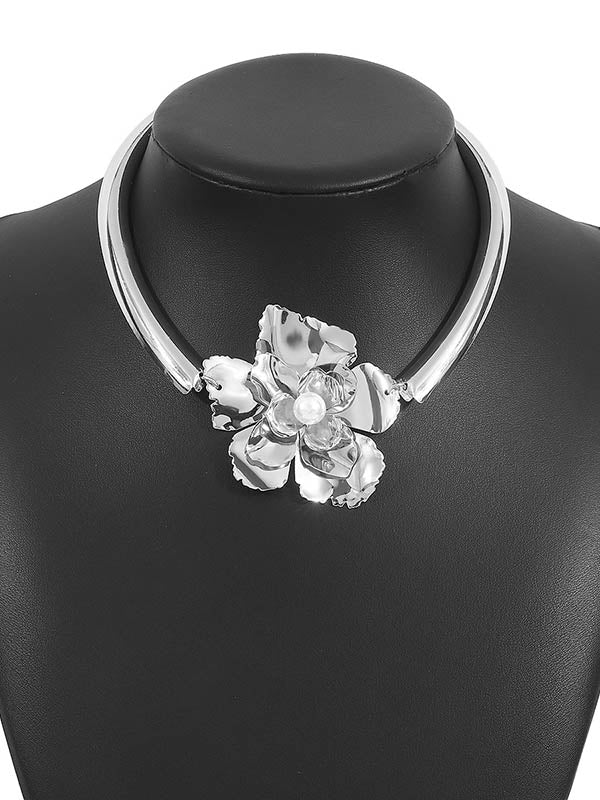 Flower Shape Necklaces Accessories Drop Earrings