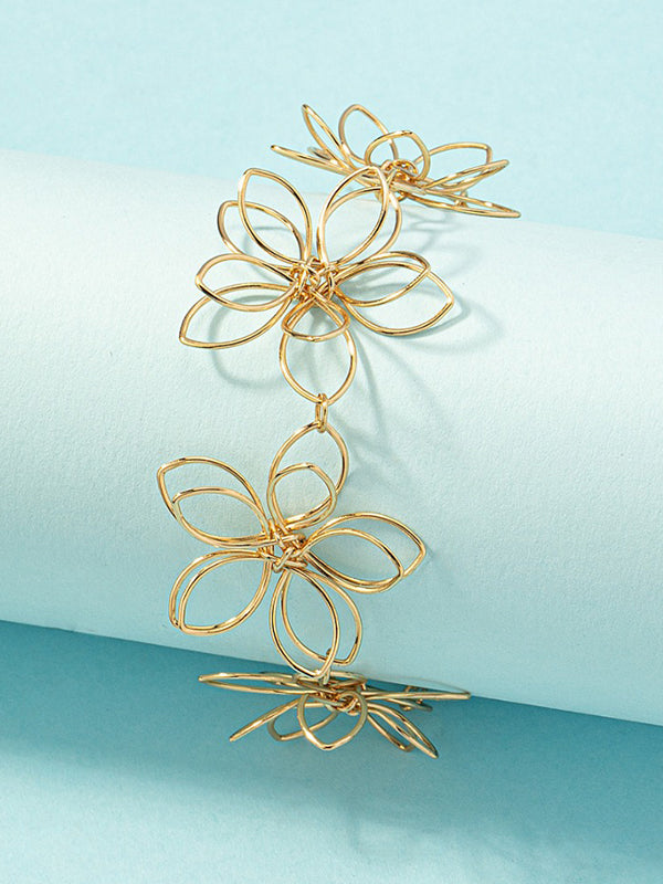 Flower Shape Hollow Bracelet Accessories