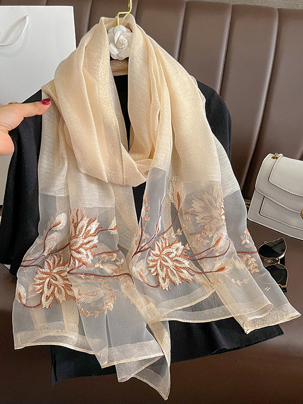 Embroidered Leisure Shawl&Scarf