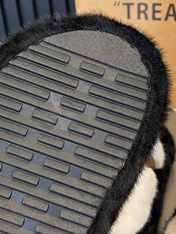 Buckle Round-Toe Split-Joint Slippers Platform Shoes