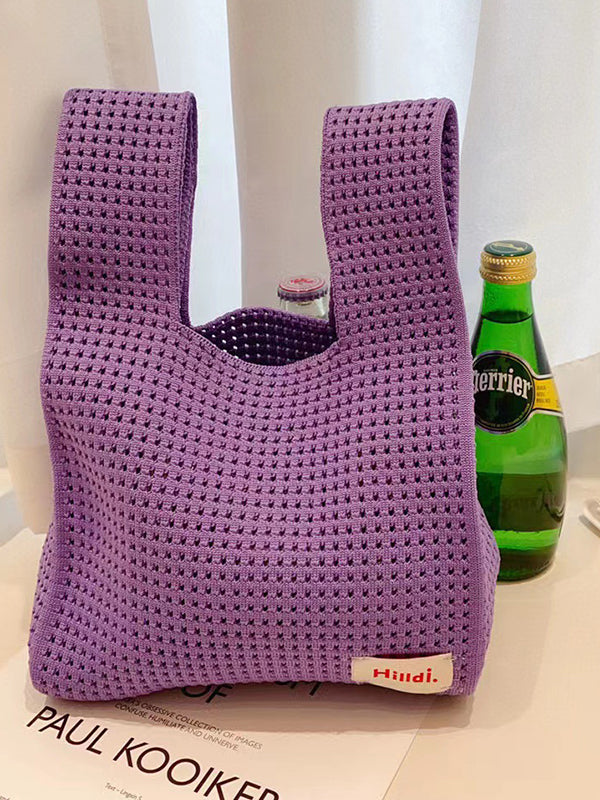 Hollow Korean-Style Woven Handbag Bags