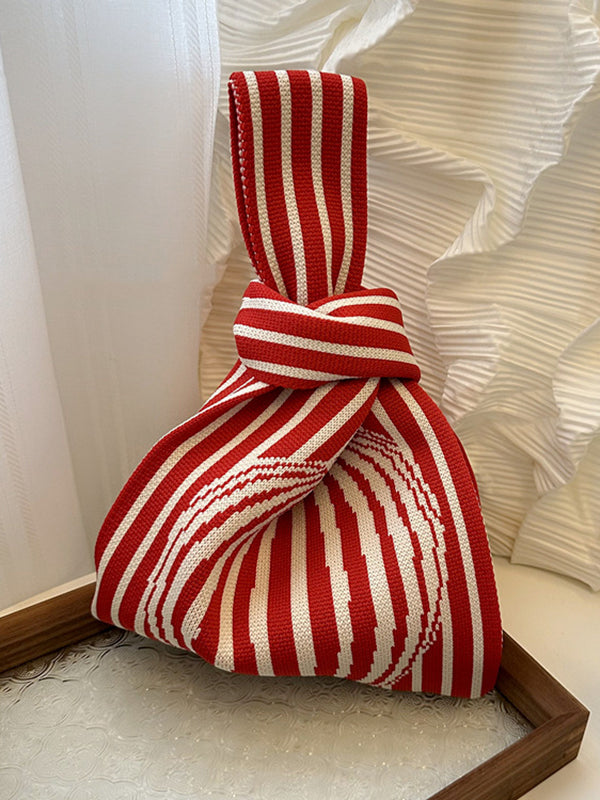 Striped Woven Handbag Bags Accessories