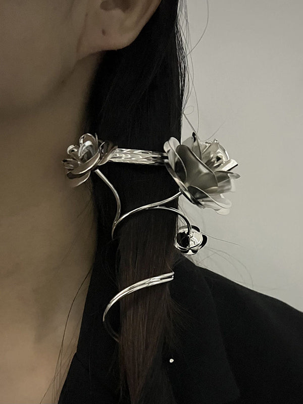 Original Stylish Rose Shape Statement Hair Clip