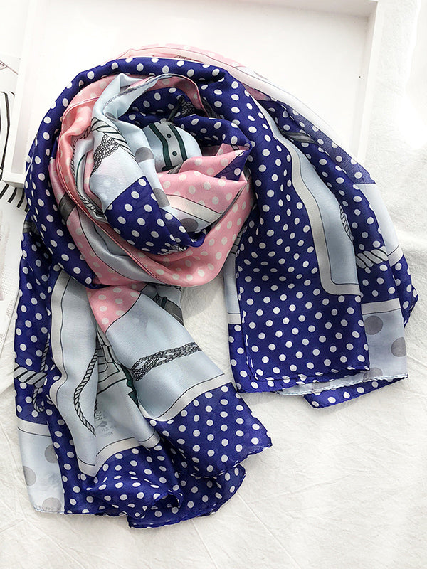 Printed See-Through Sun-Protection Shawl&Scarf