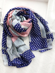 Printed See-Through Sun-Protection Shawl&Scarf