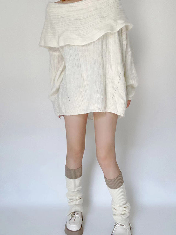 Leisure Flared Contrast Color Leg Warmers Accessories