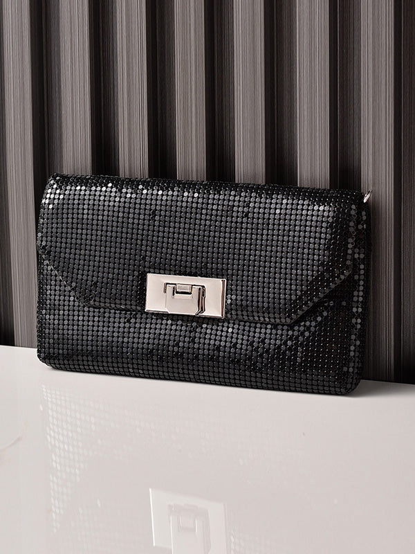 Shiny Split-Joint Handbags Bags