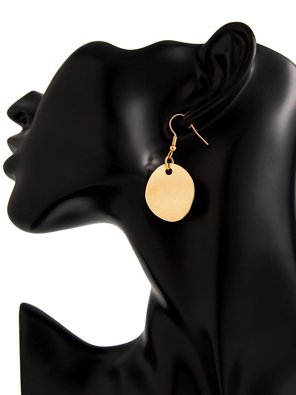 Chains Geometric Normcore Drop Earrings