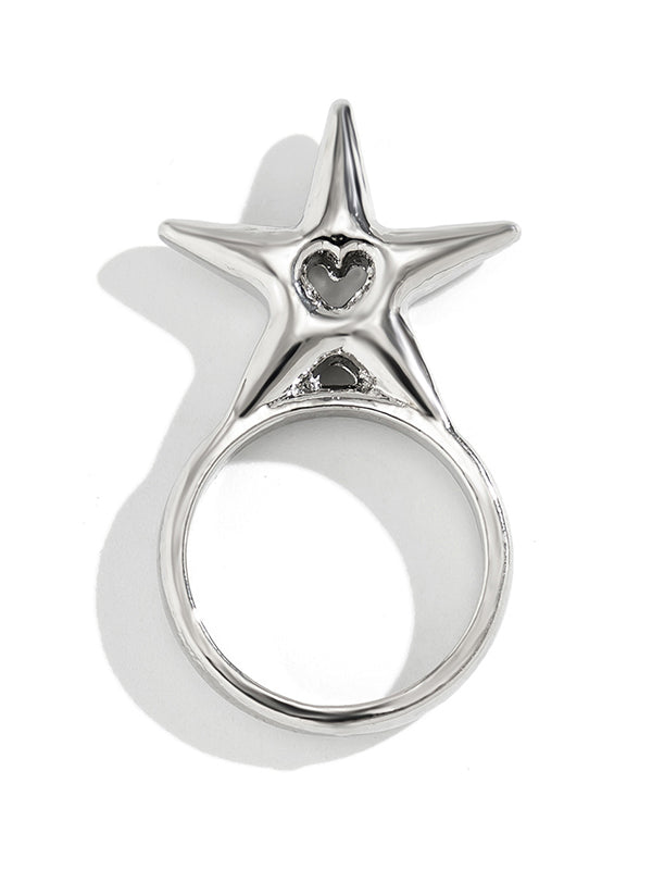 Hollow Star Shape Normcore Rings Accessories