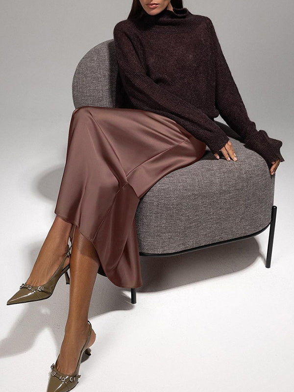 Solid Color A-Line Loose Skirts Bottoms