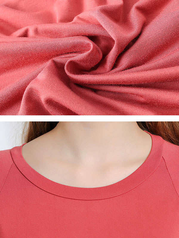 Comfortable Solid Short Sleeves Pajama Dress