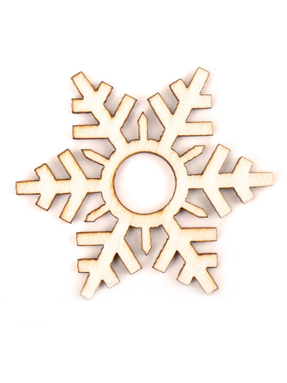 Hollow Christmas Snowflake Wood Piece For DIY Craft