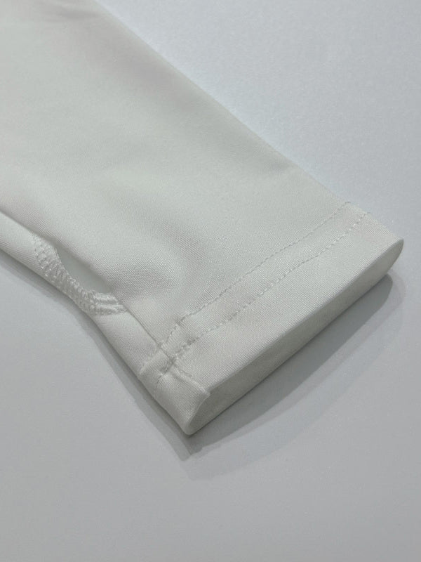 Solid Color Split-Joint Long Sleeves Skinny Off-the-shoulder T-shirts