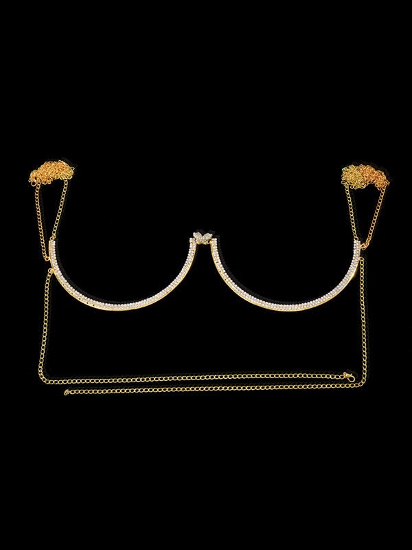 Original Stylish Rhinestone Sexy Butterfly Shaped Body Chain
