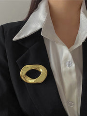Original Simple Chic Geometric Solid Color Brooch