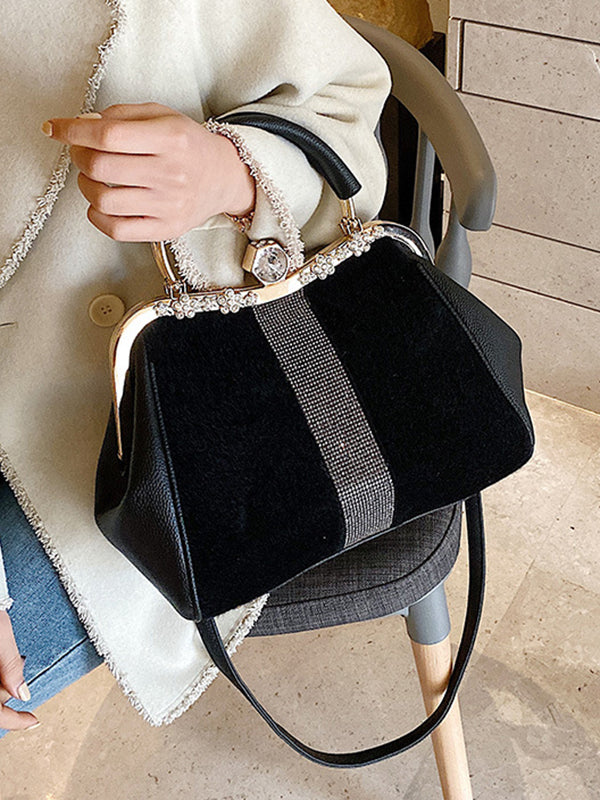 Geometric Sequined Split-Joint Handbags Crossbody Bags Bags