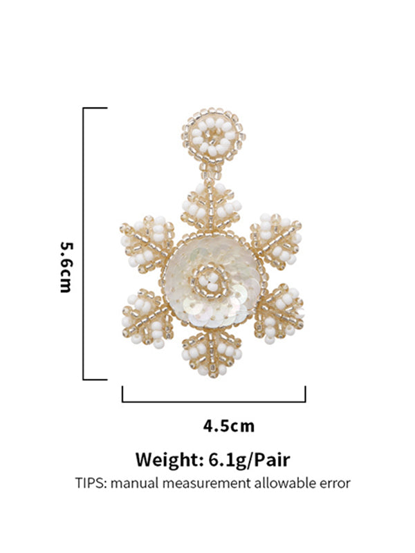 Christmas Snowflake Earrings Accessories