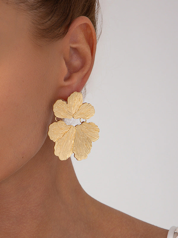 Flower Shape Irregularity Earrings Accessories