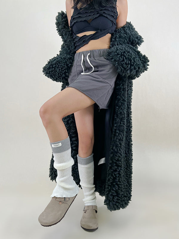Leisure Flared Contrast Color Leg Warmers Accessories