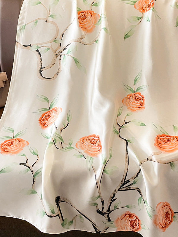 Floral Printed Sun-Protection Shawl&Scarf