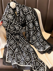 Geometric Printed Sun protection Shawl&Scarf