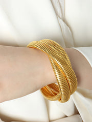 Pleated Solid Color Bracelet Accessories
