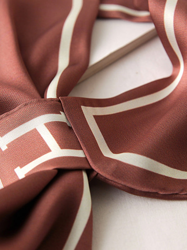 Urban Simple Sun-protection Letter Print Scarf