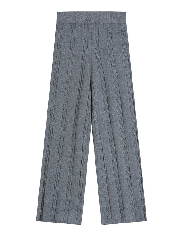 Stylish Selection Loose Wide Leg Solid Color Pants