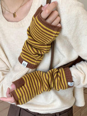 Casual Keep Warm Striped Gloves Accessories