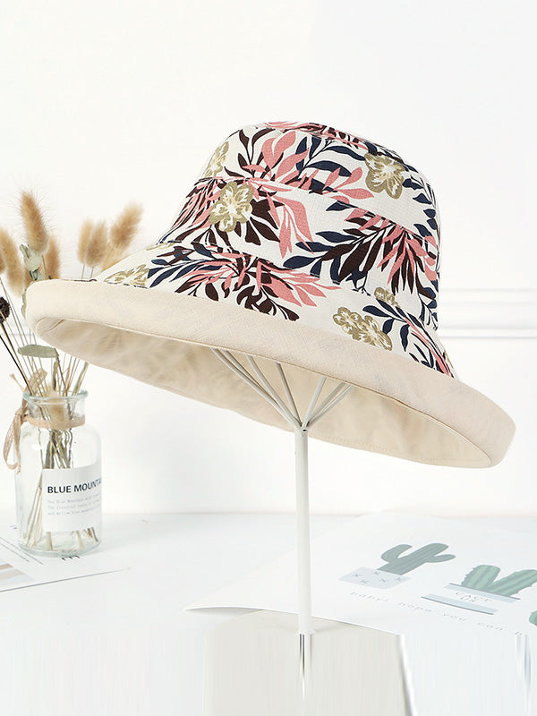 Original Solid&Printing Reversible Foldable Sun-Protection Bucket Hat
