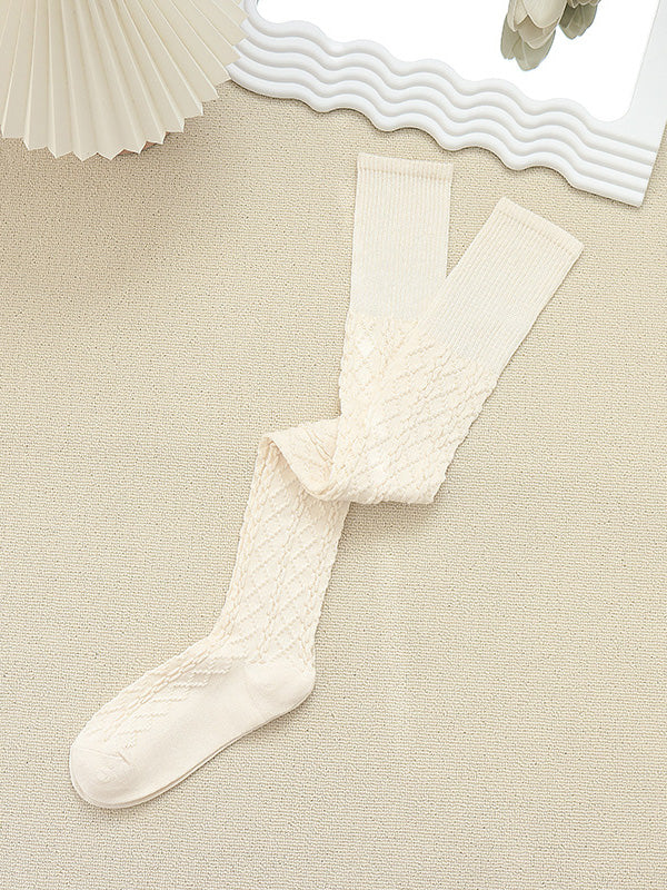 Casual Skinny Split-Joint Solid Color Stockings Accessories