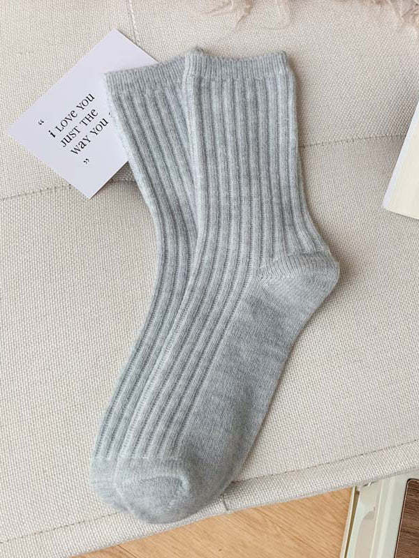 Elasticity Solid Color Socks