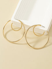Geometric Textured Earrings Accessories Ear-Ring