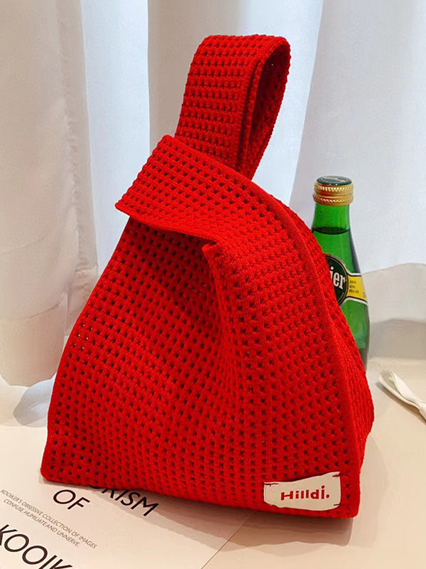 Hollow Korean-Style Woven Handbag Bags