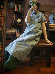 National Linen Original Button Dress