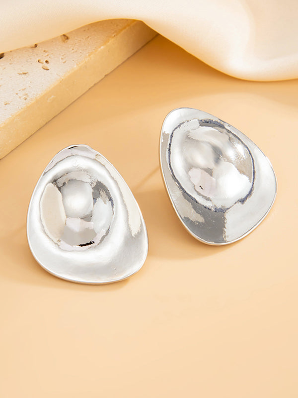Geometric Shiny Water Drop Earrings Accessories
