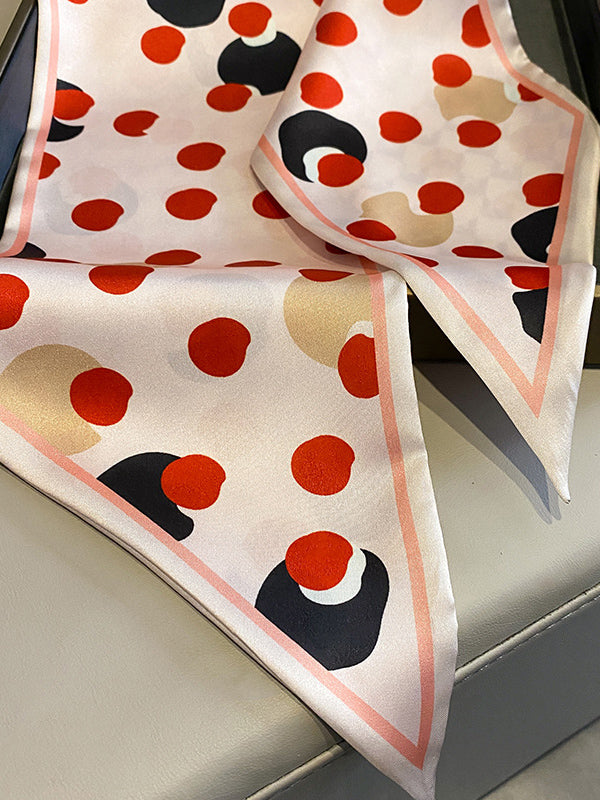 Contrast Color Polka-Dot Shawl&Scarf