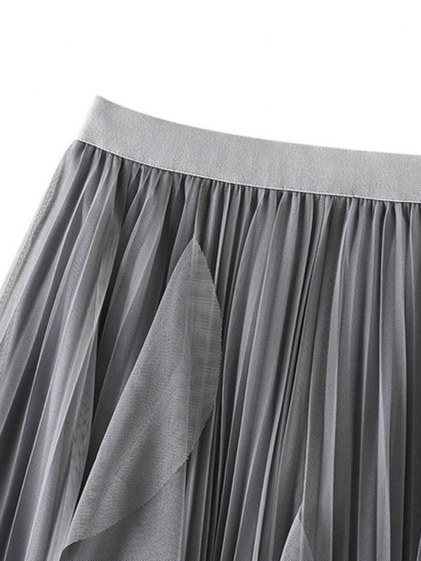 Original Stylish 7 Colors Falbala Gauze Skirt