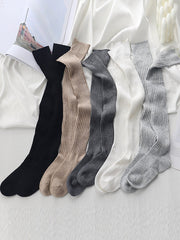 Casual Solid Color Stockings Accessories