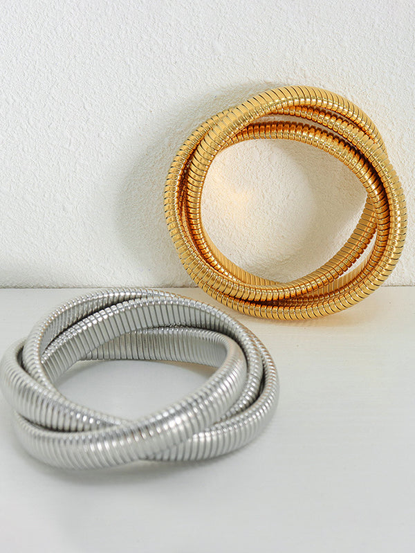 Pleated Solid Color Bracelet Accessories
