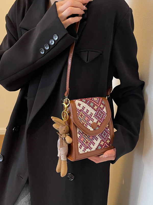 Geometric Split-Joint Crossbody Bags
