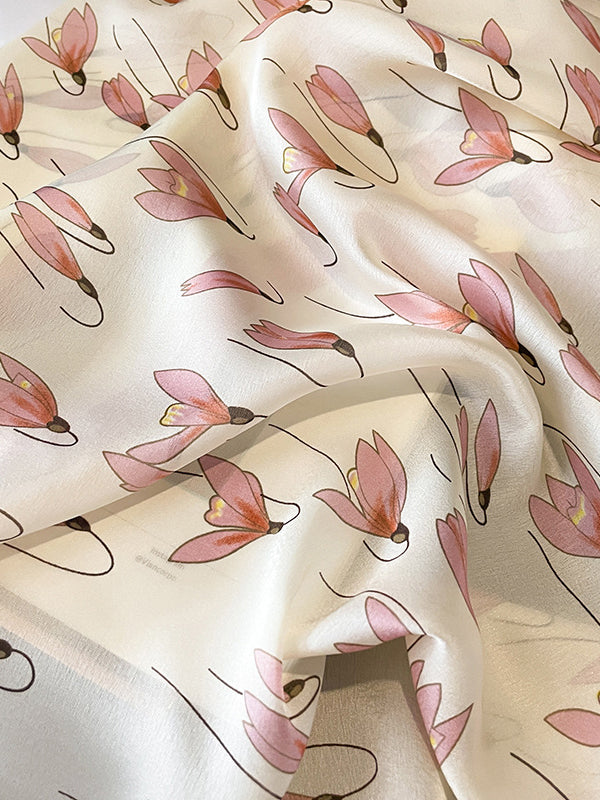 Flower Print Keep Warm Sun Protection Scarf